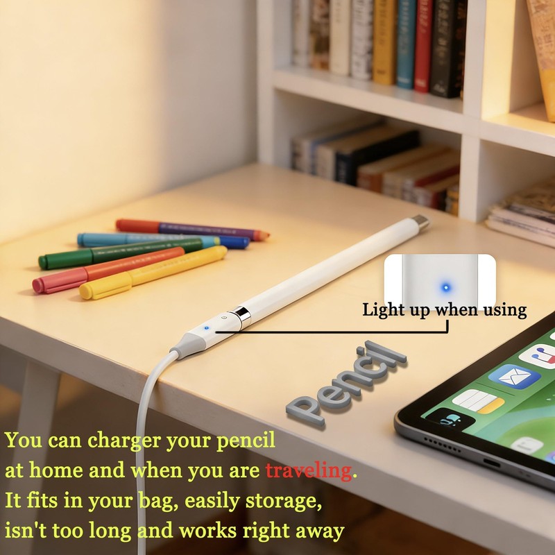 Charger with Apple Pencil 1st Generation, USB Charger Adapter for Apple Penci... gallery