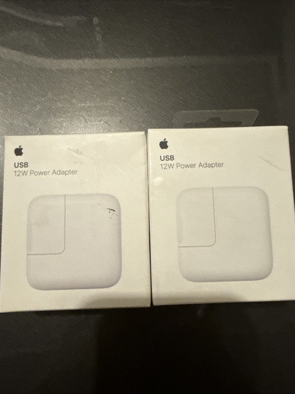 Lot of 2 GENUINE Apple 12W USB Fast Charging Power Adapter for iPad/iPhone gallery
