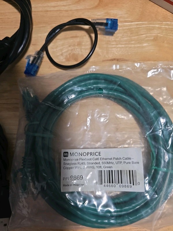 5 PK MIX CBLS USB A TO MINI 2.0, PRINTER CABLE, HDMI CABLE, CAT 6 10FT, CAT6 8" gallery