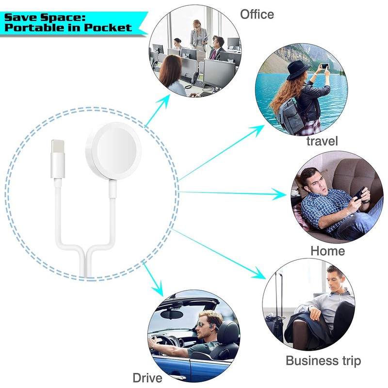 For iPhone Apple Watch Series USB C Magnetic Fast Charger Type C Power Adapter gallery