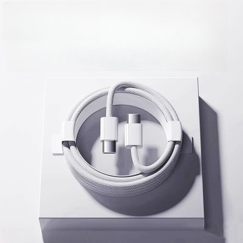 1PC NEW Braided C-TYPE-C (WHITE) Charging Data SYNC Charger Cable Cord gallery