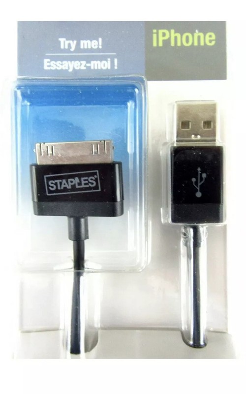Staples 30-Pin USB iPhone Charger Charge/Sync Cable iPhone iPad iPod NIB gallery