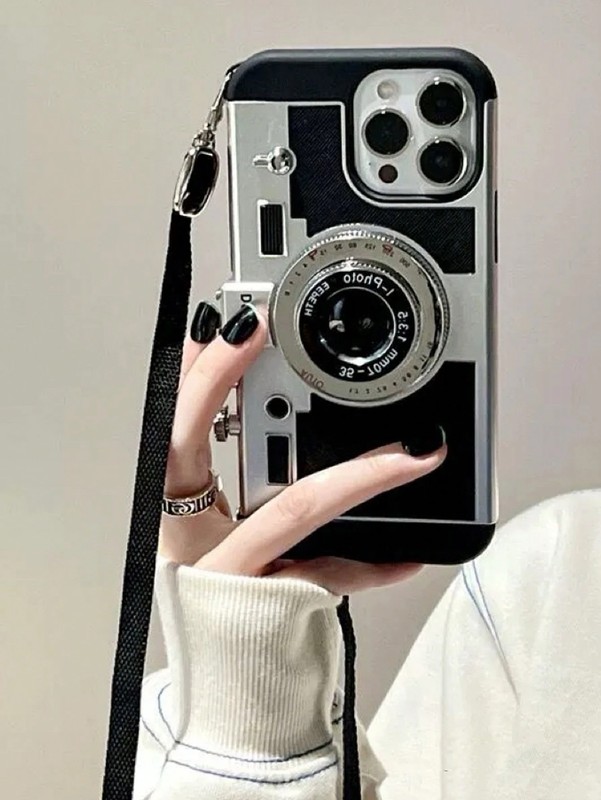 Funny 3D Camera Crossbody Phone Case for iPhone 14 Pro Max – Cute & Unique