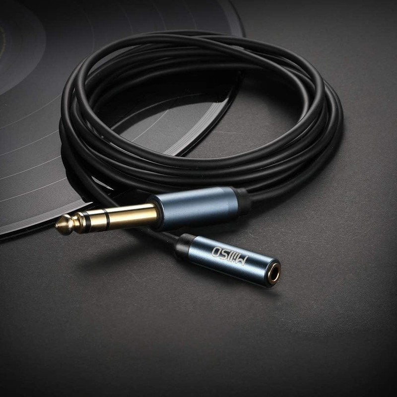 High-Quality 3.5mm to 1/4 Headphone Adapter - 16ft Cable gallery