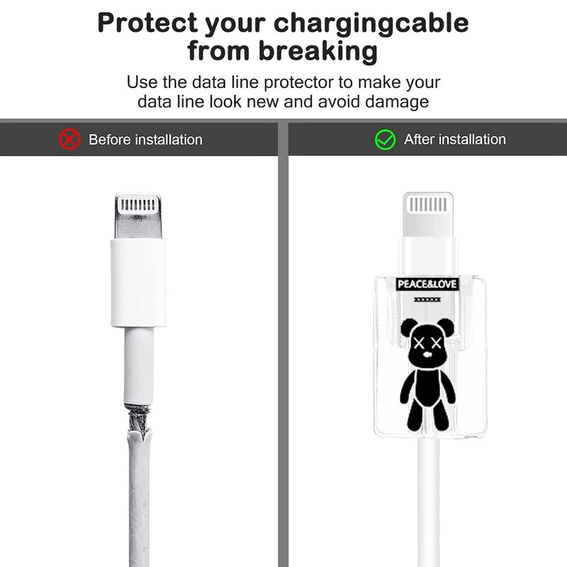 Cute Cable Protector CameCosy Astronaut Teddy Bear 4pcs for iPhone gallery