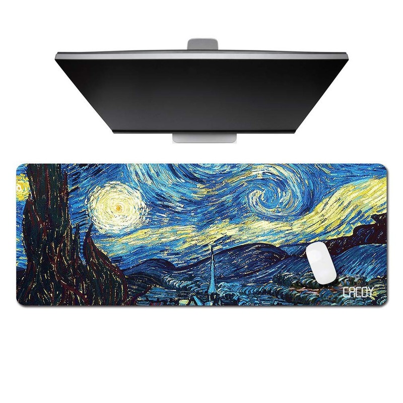 Cacoy Gaming Mouse Pad, 40″x16″ Large Non-Slip Rubber Base Mousepad, XXL Exte…