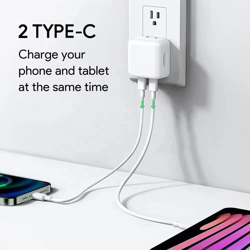 PD 35W Dual Port Fast Charger Power Adapter Lot For iPhone 16 15 14 13 12 11 Pro gallery