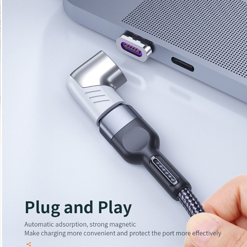 Magnetic USB C Adapter 100W Fast Charging to USB Type C Unviersal Converter USA gallery
