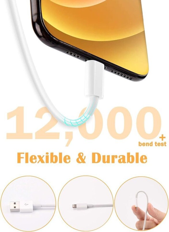 3 PACK USB Data Fast Charger Cable Cord For Apple iPhone 5 6 7 8 X 11 12 13 MAX gallery