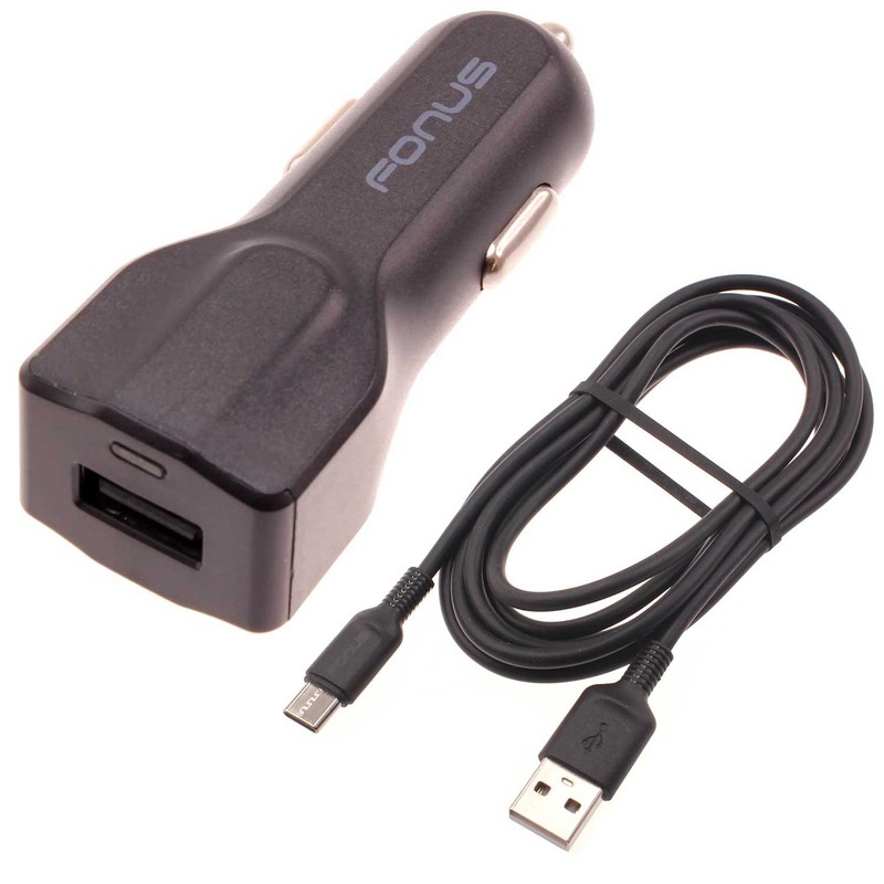 For Galaxy Z Fold 3/4/5/6/7 – Car Charger 24W Fast 2-Port