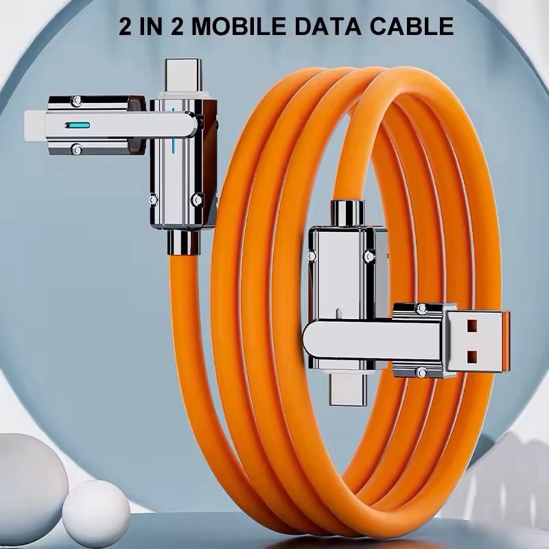 Type C To Type C Cable 2-In-2 66W Pd Fast Charging Usb C To Usb C iPhone Ipad