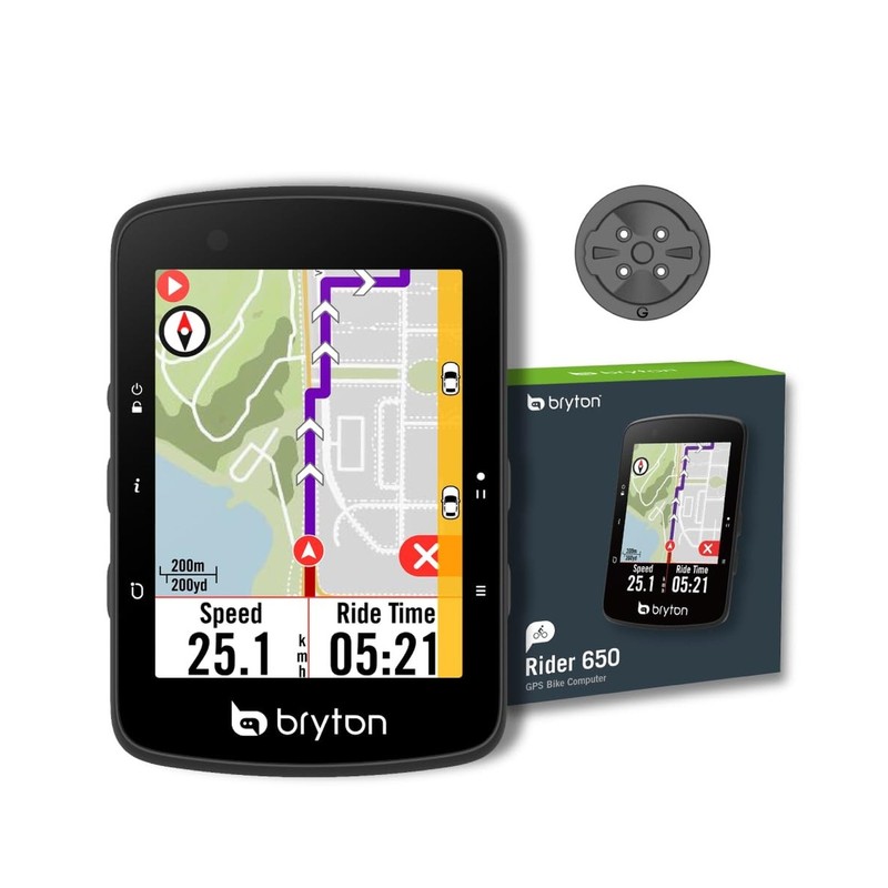 Bryton Rider 650 2.8 Inch Color LCD Touchscreen GPS Bike/Cycling Computer, Pr...