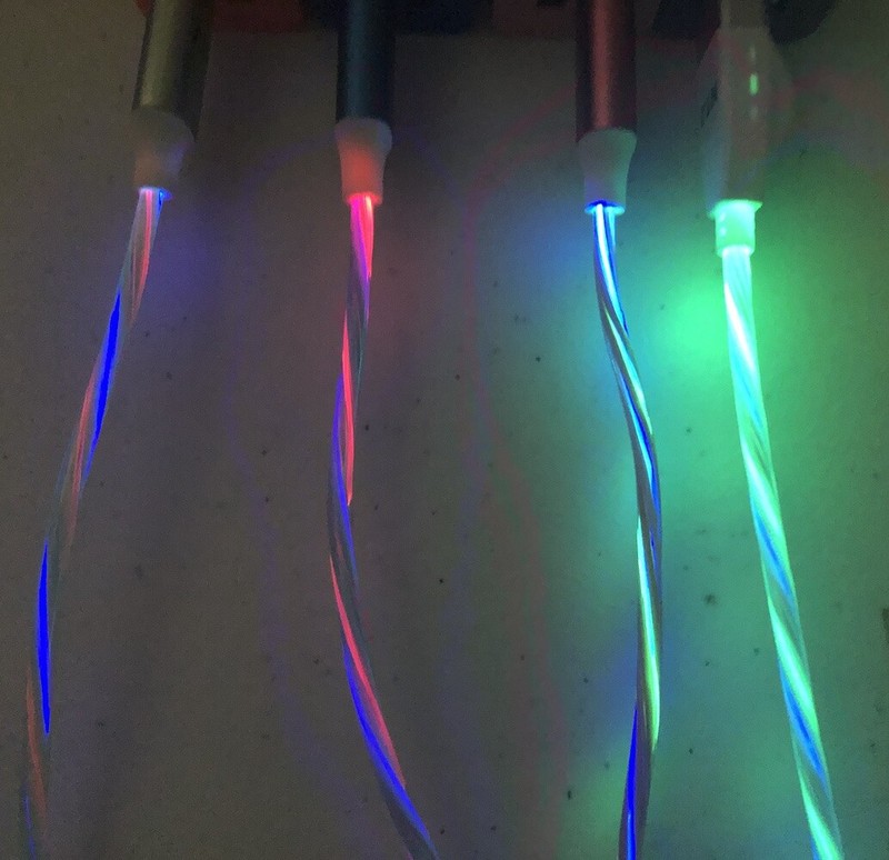 MAGNETIC CANDY FLOW LED LIGHT-UP USB Cable charger FOR iPhone 7 8 X 5s 5c 6 plus gallery