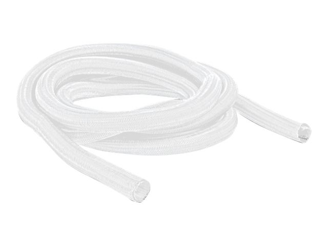 Delock Braided Sleeve with Self Closing 2m x 9mm White 20697