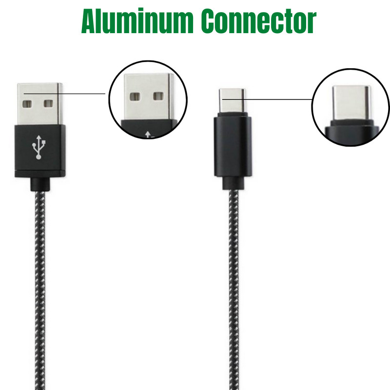 1-10X Bulk Lot 10ft USB Type C Fast Charger Cable For Samsung Android Data Cord gallery