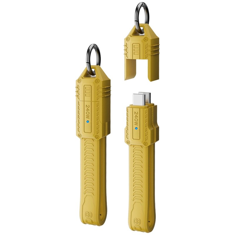 USB 4 Cable Portable Keychain 0.44ft, 240W Charging USB C Cable, 80Gbps Data …