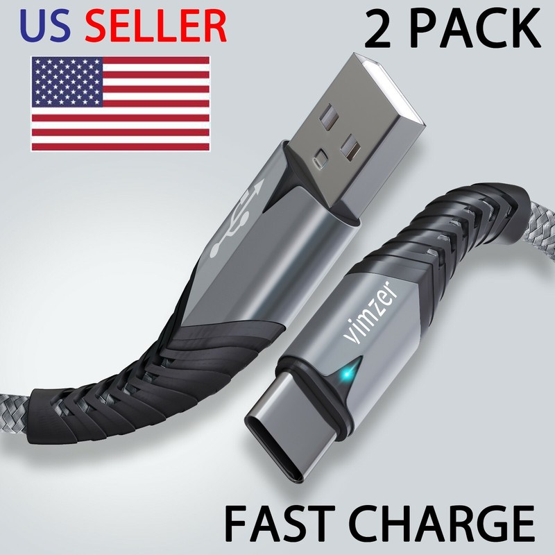2Pack USB C Fast Charger Cable for Google Pixel 7 6, OnePlus 10 9 Nord N20,Nokia