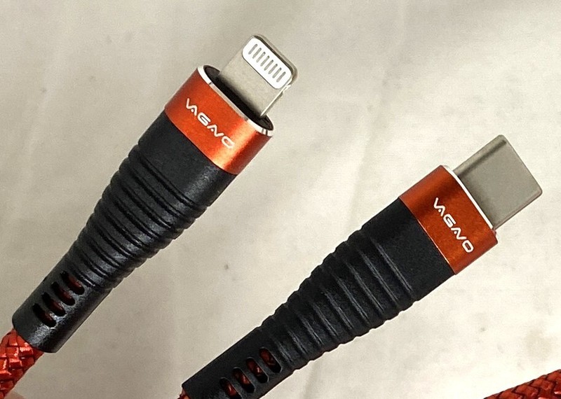 Vagavo Superior Charging Cables USB-C for iPhone iPad 2 Pack Red gallery