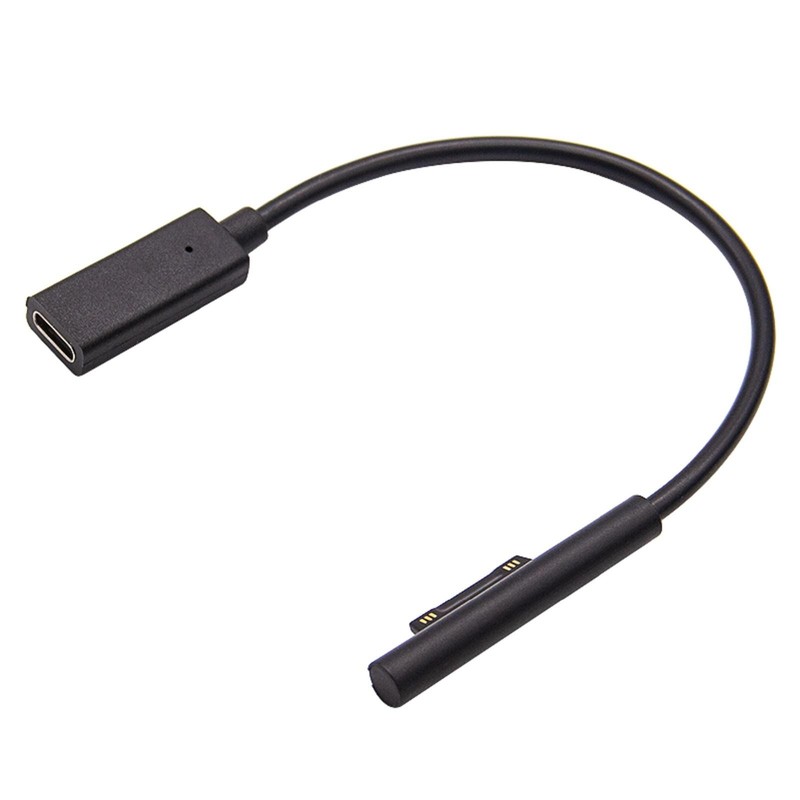 USB Type C DC Magnetic Plug Charging Cable For Microsoft Surface Pro 4 5 6 Go