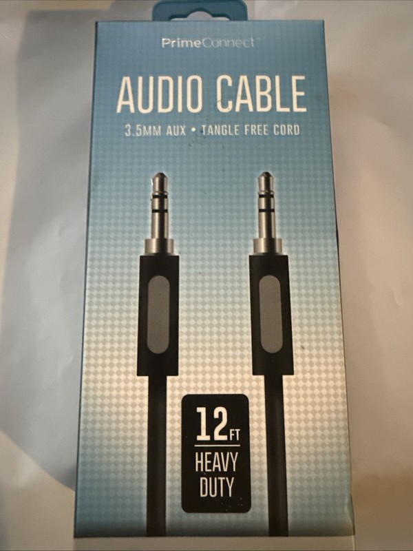 NEW Prime Connect 12ft 3.5 mm Audio Cable - Heavy Duty & Tangle Free gallery