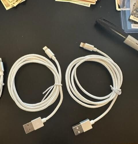 10 Pack (3ft) Iphone Cable Braided Nylon NEW. usb gallery