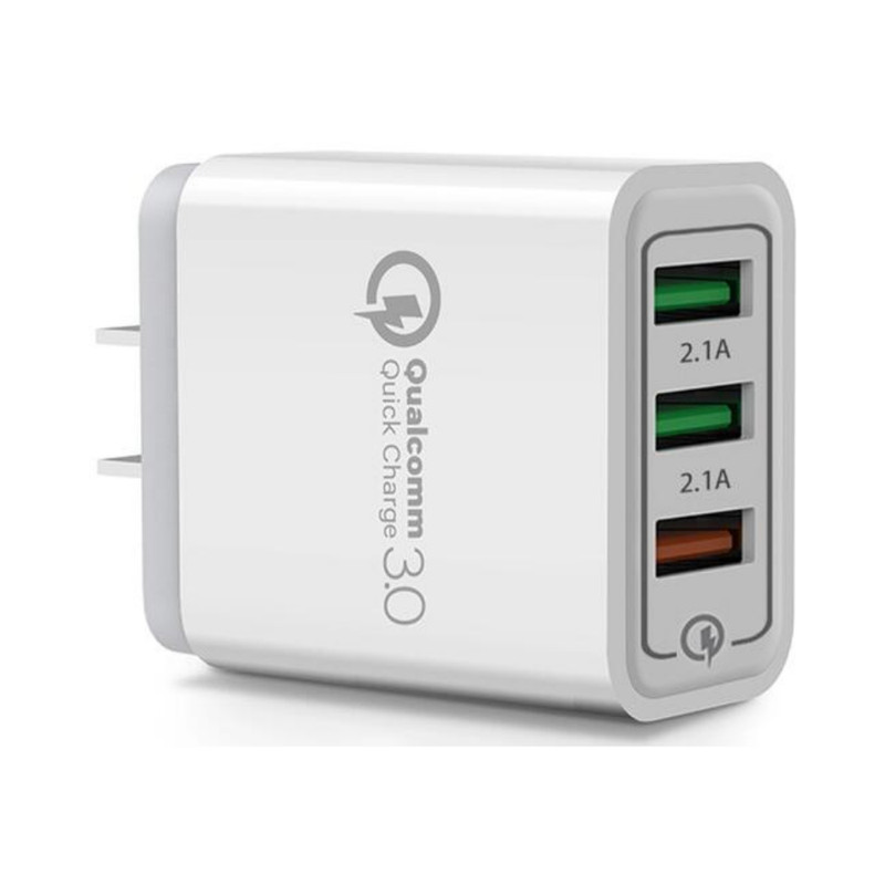 QC 3.0 Quick Charge Wall Charger USB Adapter 3 Port For iPhone iPad Samsung LG