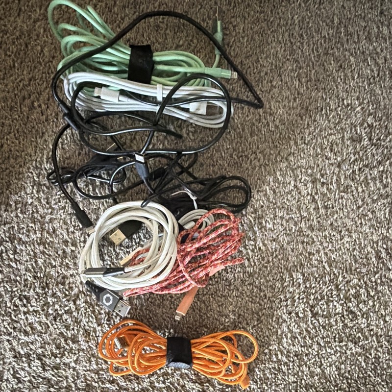 Mixed Lot apple charger & Micro-USB Charging/Data Sync Cables Fast Charge Nylon