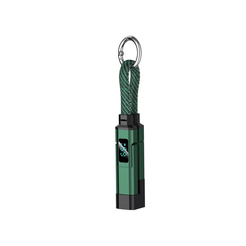 Super Fast Charging 4 in 1 Keychain Data Cable Smart Digital Display All Models