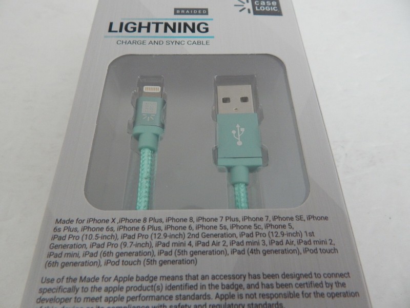 Case Logic 10 Feet MFi Certified Lighting Charge & Sync Cable Green New gallery