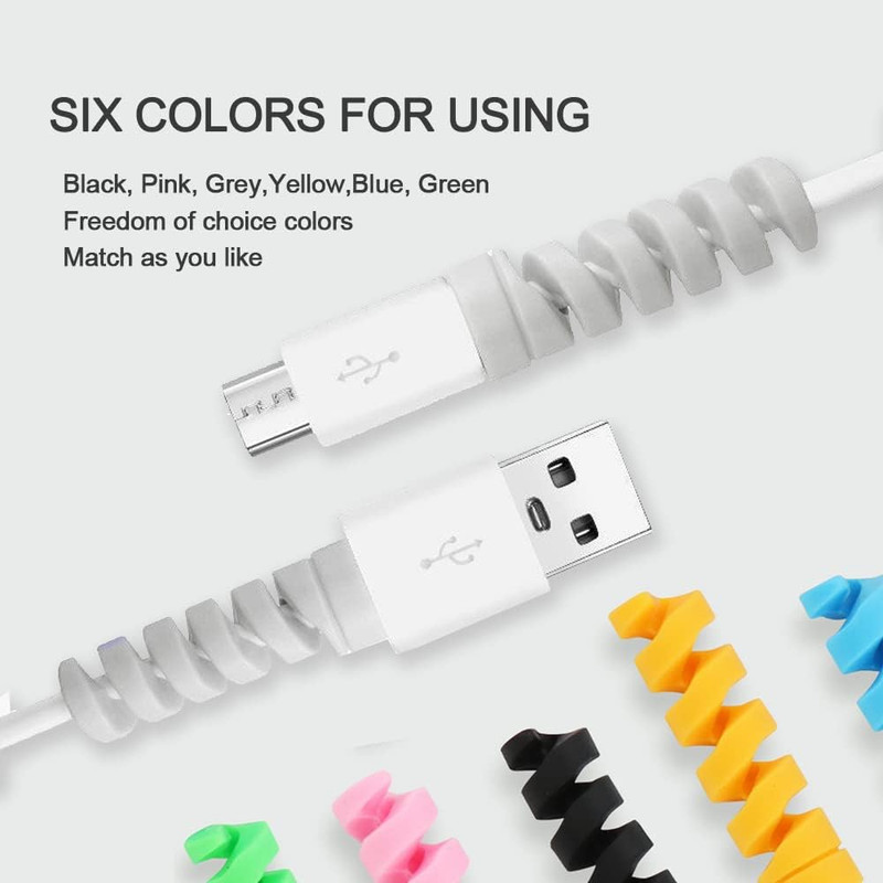 30 Pack Charger Cable Saver, Silicone Flexible Cord Protector, Mouse Cable Wire gallery