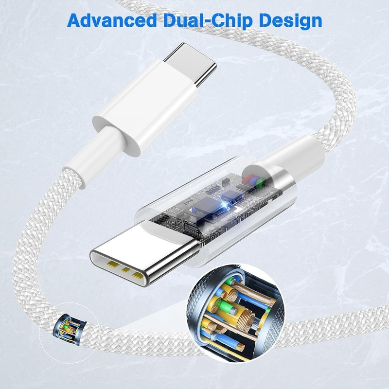 iPhone 15/16 Pro Max Plus USB-C Cable Fast Charger Type C Charging Data Cord Lot