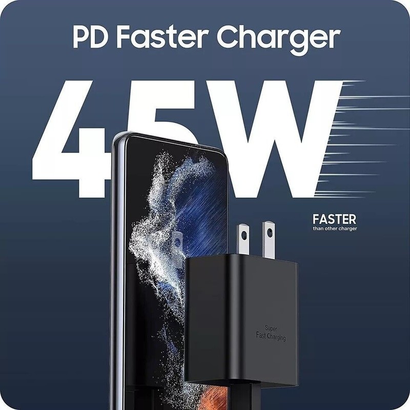 45W Fast Charging Type-C Wall Charger Adapter For Samsung S23 S24 S25 Ultra SONY gallery