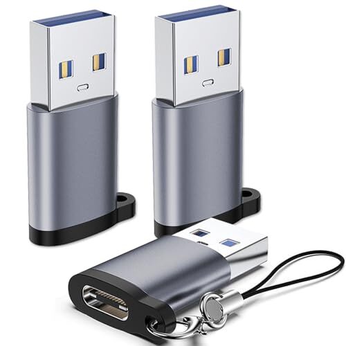 Adaptador USB C Hembra a USB A Macho Paquete de 3 Tipo C a Cable Cargador NUEVO