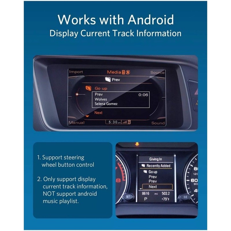 INVERY Airdual Bluetooth 5.0 aptX-HD Adapter Compatible for Audi MMI 3G AMI M... gallery