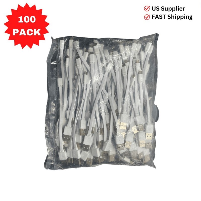 Micro USB 6 Inch Flat Charging Cable (100x Pack) gallery