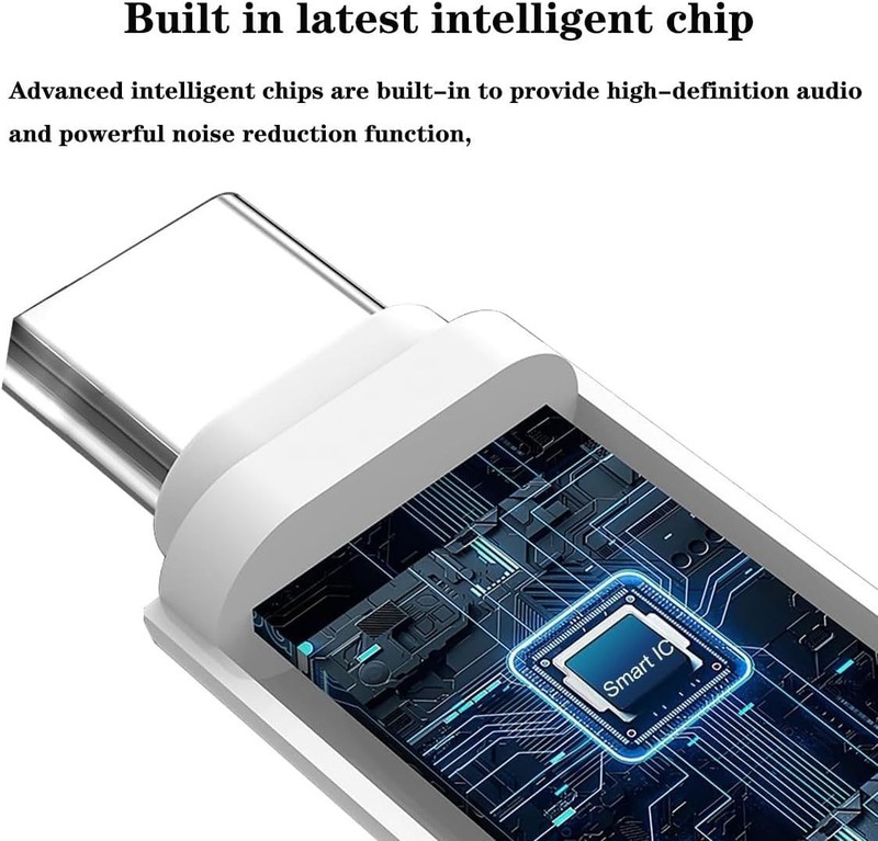 Versatile USB C to 3.5mm Headphone Adapter - Supports Wired Control & HiFi Sound gallery