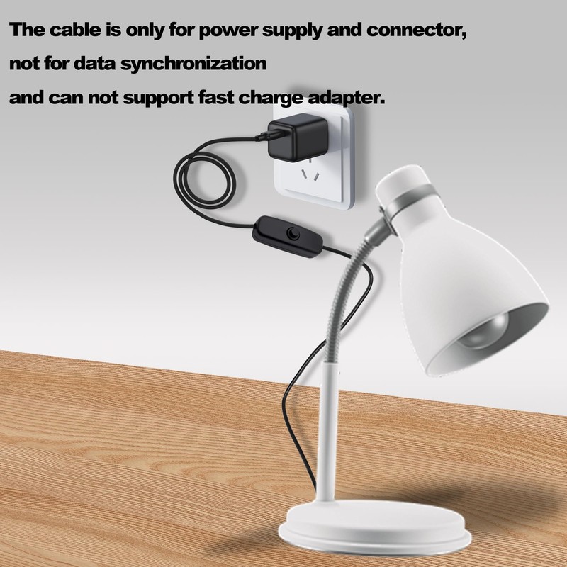 USB Power Switch Extension Cable to Bare Wire Ends 2M gallery