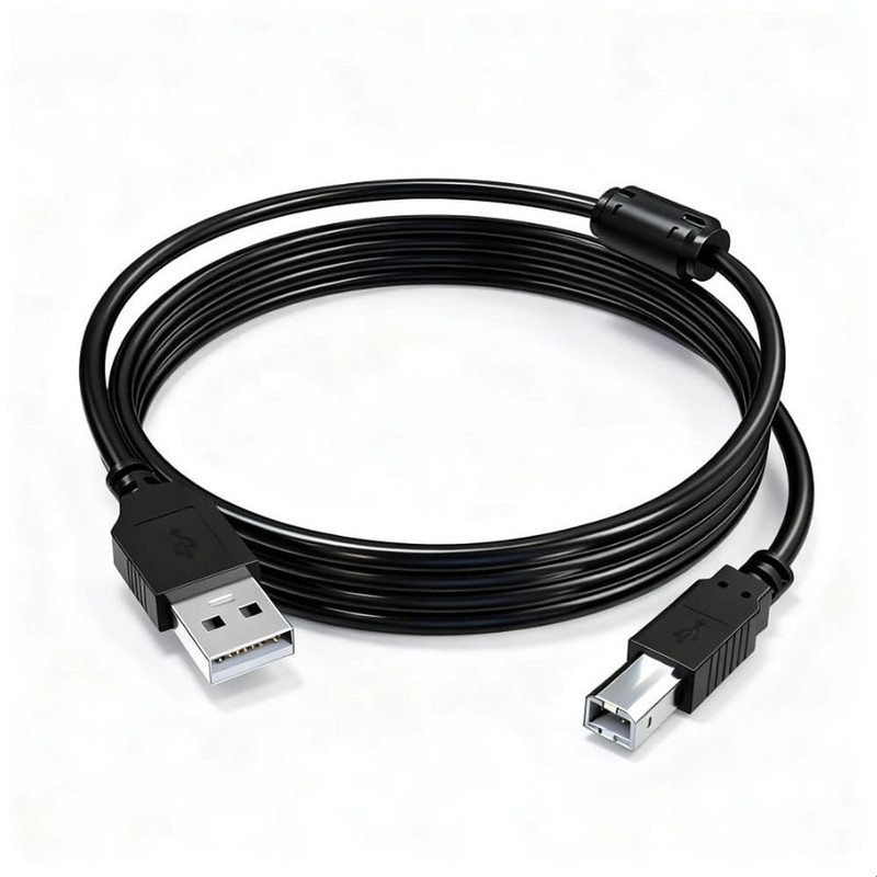 USB Printer Cable 10FT, with HP LaserJet M15w M118dw M283fdw M404n M452dw M47…