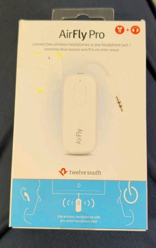 Twelve South AirFly Pro Wireless Audio Headphone Adapter – White