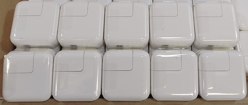 Lot Of 52 Genuine Apple A1357 10W USB Wall Chargers OEM - BRAND NEW Plastic Wrap gallery