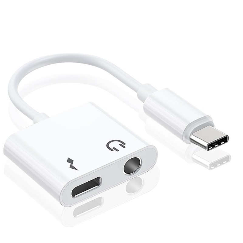 2in1 Type C to 3.5mm DAC Aduio Adapter Aux Date Cable Quick-Acting f nubia Z17S