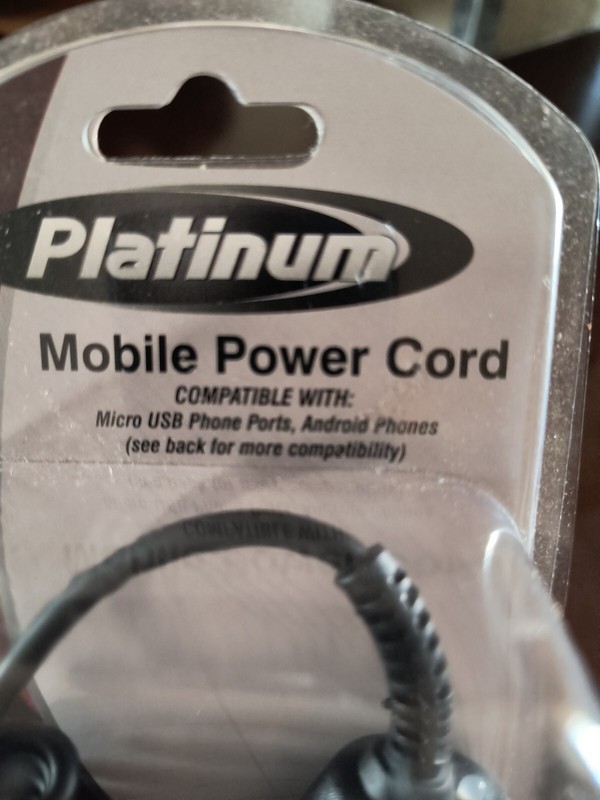 Mobile Power Cord For Androids micro USB phone ports. gallery