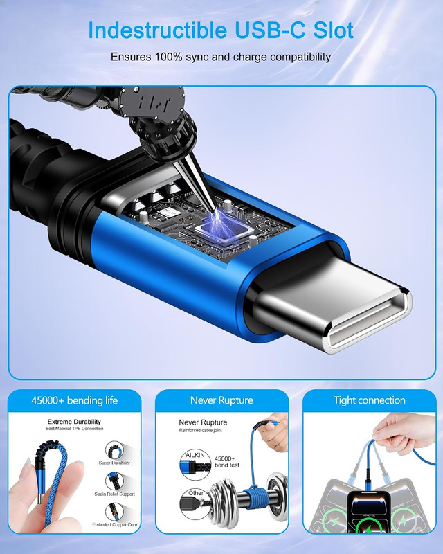 Samsung Galaxy A37 Charger Fast Charging Cord 6FT USB-C Fast Charging Cable | US gallery