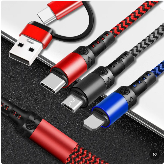 All in One 5 in 1 Charging Cable Travel Fast Charger USB Type C Kit gallery