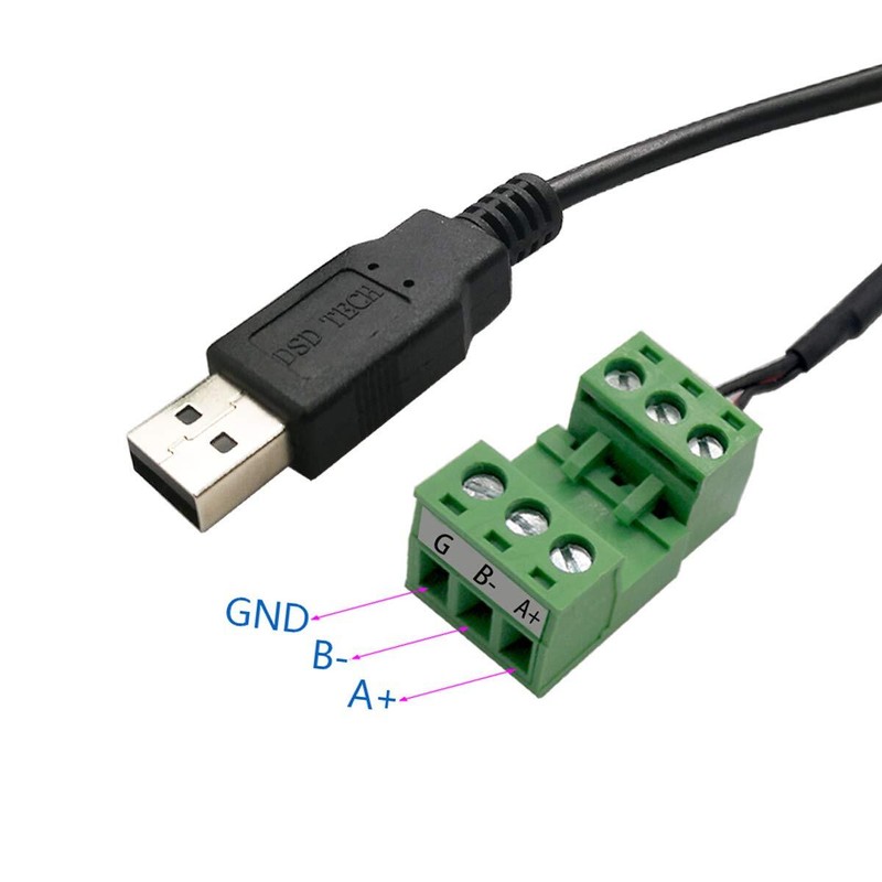 USB to RS485 Adapter Cable w/FTDI Chip Terminal Board 1.8m SH-U14 gallery