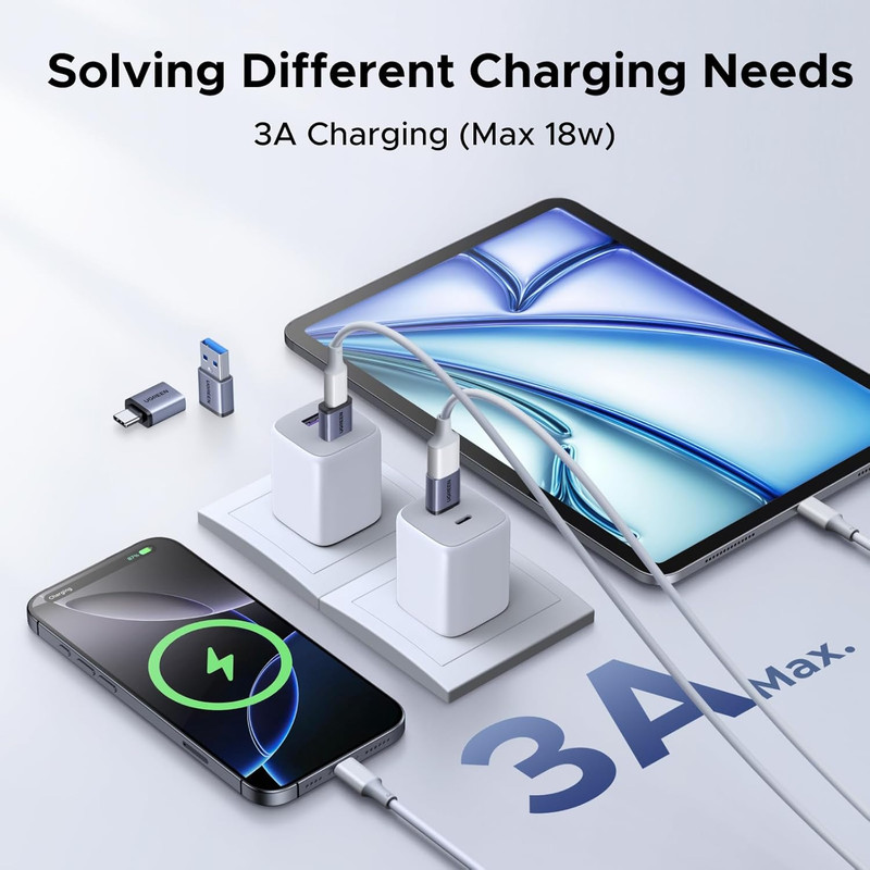 USB to USB C Adapter & USB C to USB Adapter Combo 4-Pack, 10Gbps Type-C Converte gallery