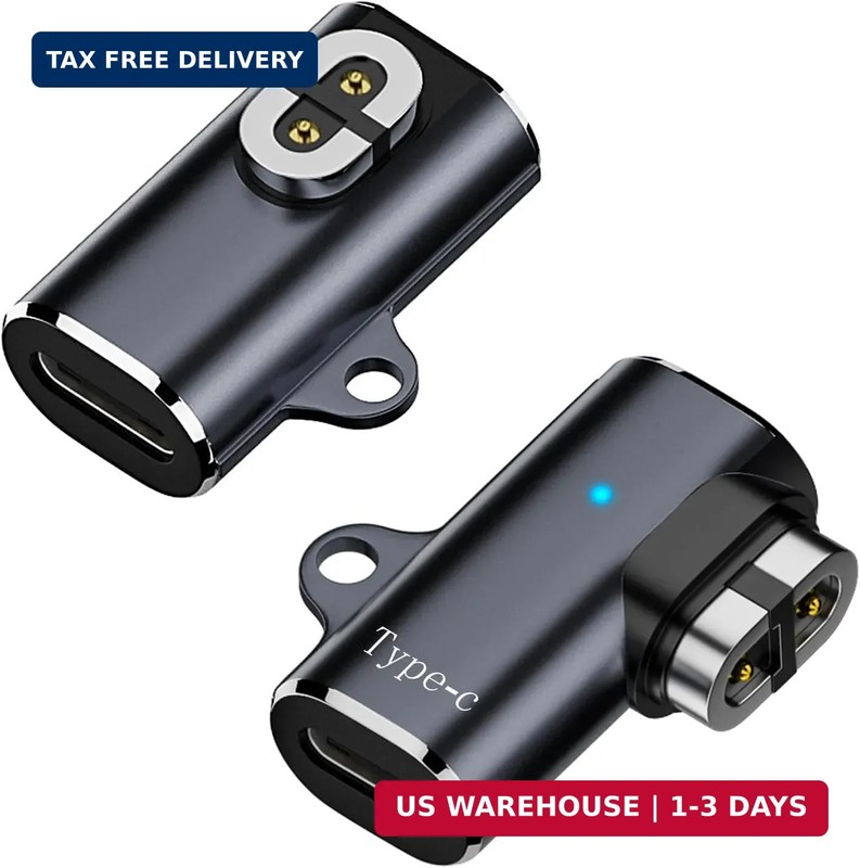 Jadebones 2 Pack USB C Magnetic Charger Adapter for AfterShokz Headphones, Type