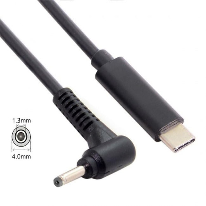 CY Cable Type C USB-C Input Source 65W to DC 4.0x1.3mm Power Charge Cable 19.... gallery
