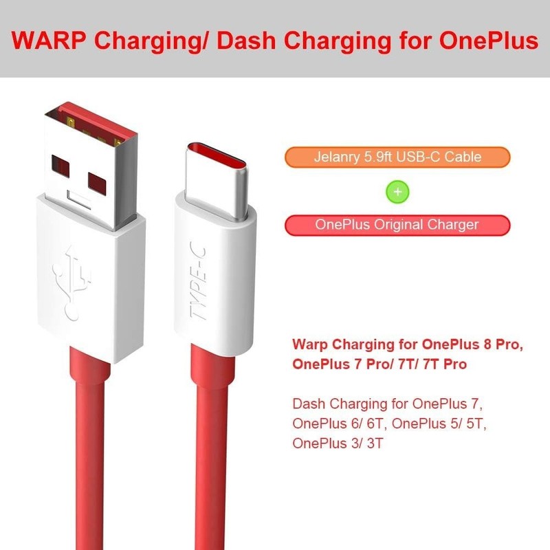 6FT USB Type C Charging Cable 2-Pack for OnePlus - Rapid 80W Power Delivery gallery