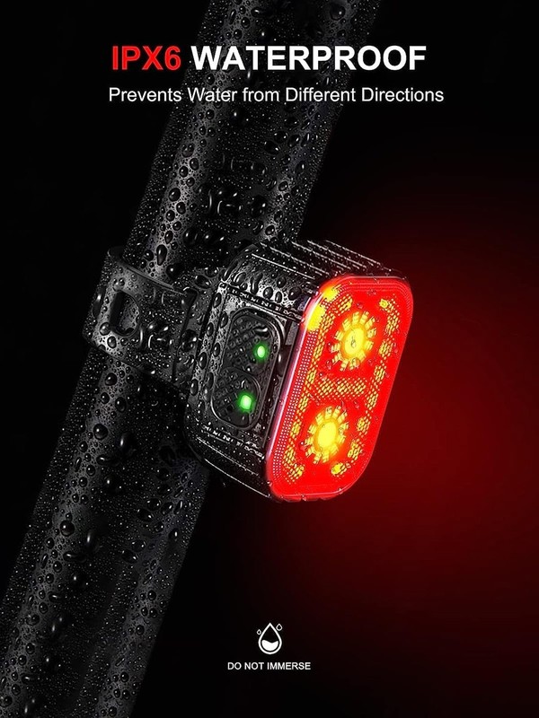 Bike Lights Super Bright, Rechargeable Bicycle Lights Set Multiple Modes, Wat... gallery